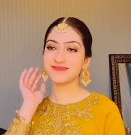 Dr. Arooba hair style by Iram Asif